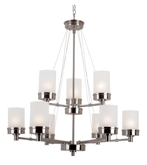 9LT-CHANDELIER-BRUSHED NICKEL-